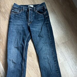 Zara Men's Dark Blue Straight Jeans